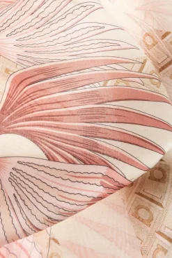 FERRAGAMO PINK Silk scarf with print