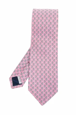 FERRAGAMO PINK Silk tie