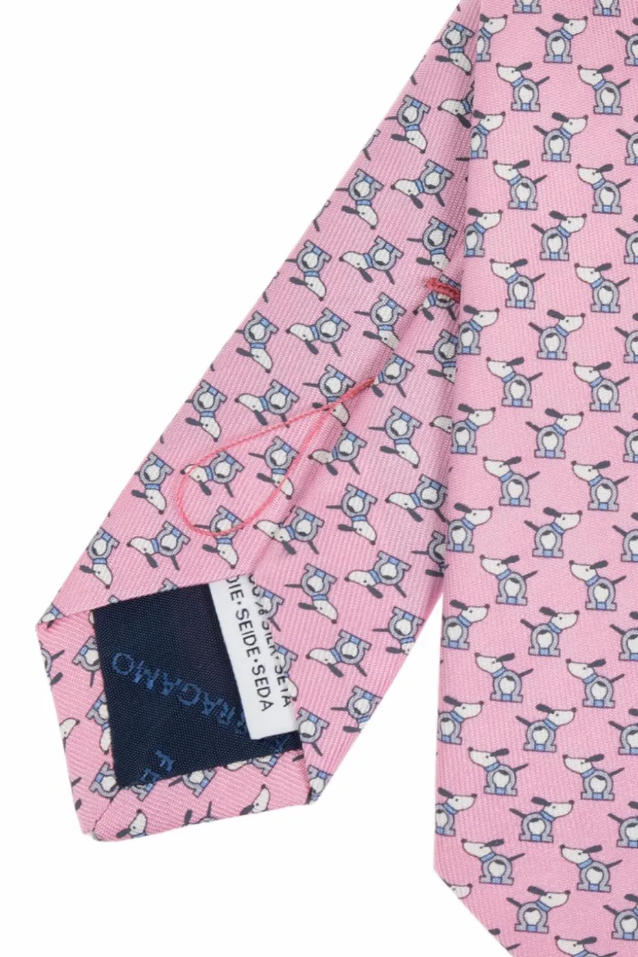 FERRAGAMO PINK Silk tie
