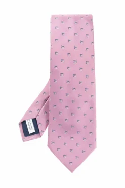 FERRAGAMO PINK Silk Tie