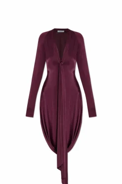FERRAGAMO PURPLE Long sleeve dress