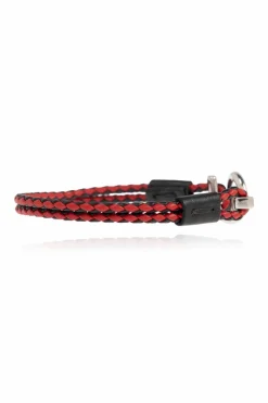 FERRAGAMO RED Leather bracelet