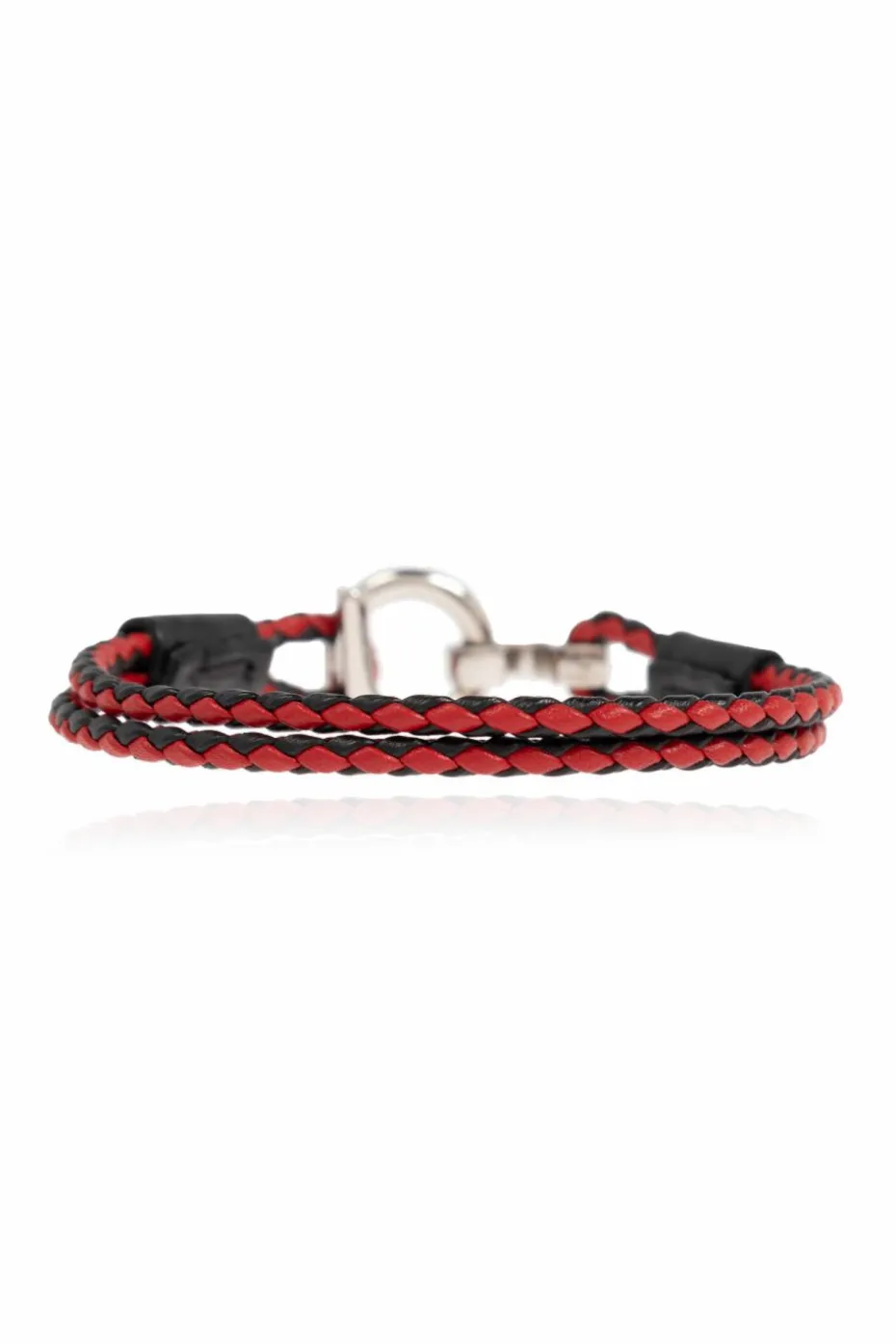 FERRAGAMO RED Leather bracelet