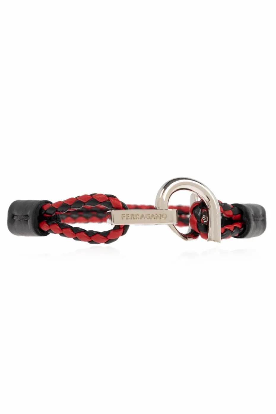 FERRAGAMO RED Leather bracelet
