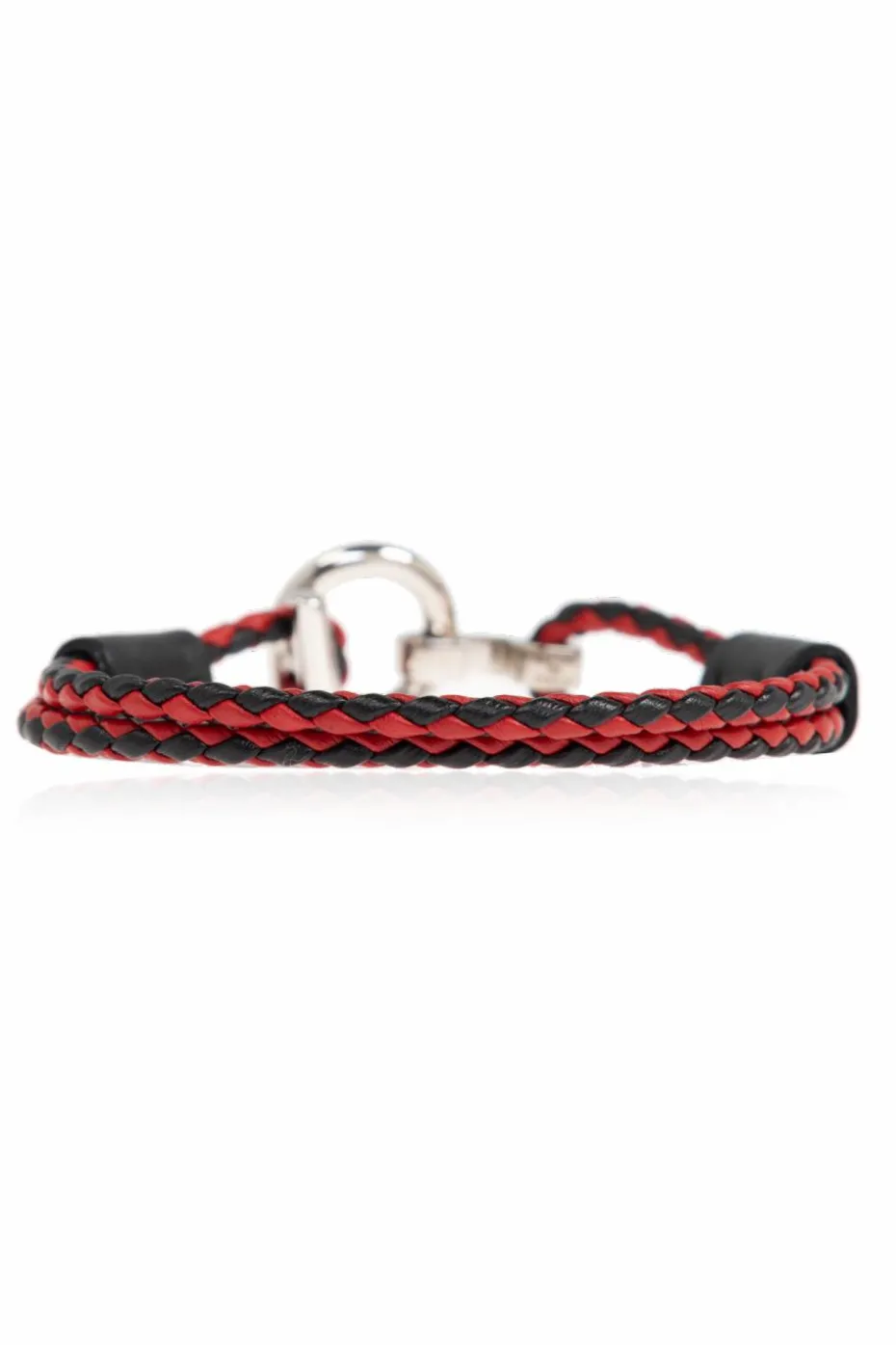FERRAGAMO RED Leather bracelet