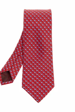 FERRAGAMO RED Silk tie