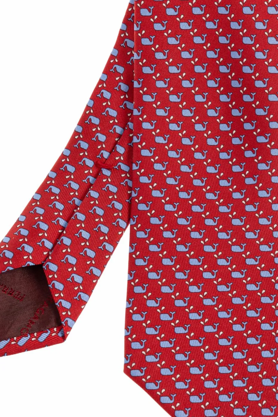 FERRAGAMO RED Silk tie
