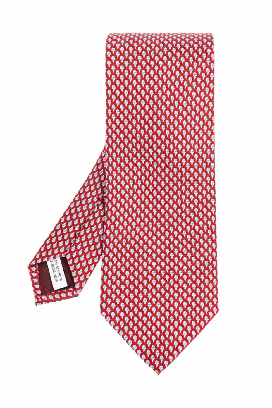 FERRAGAMO RED Silk tie