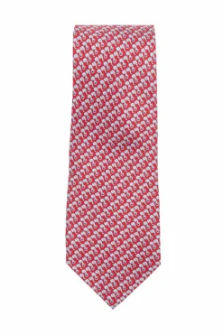 FERRAGAMO RED Silk tie