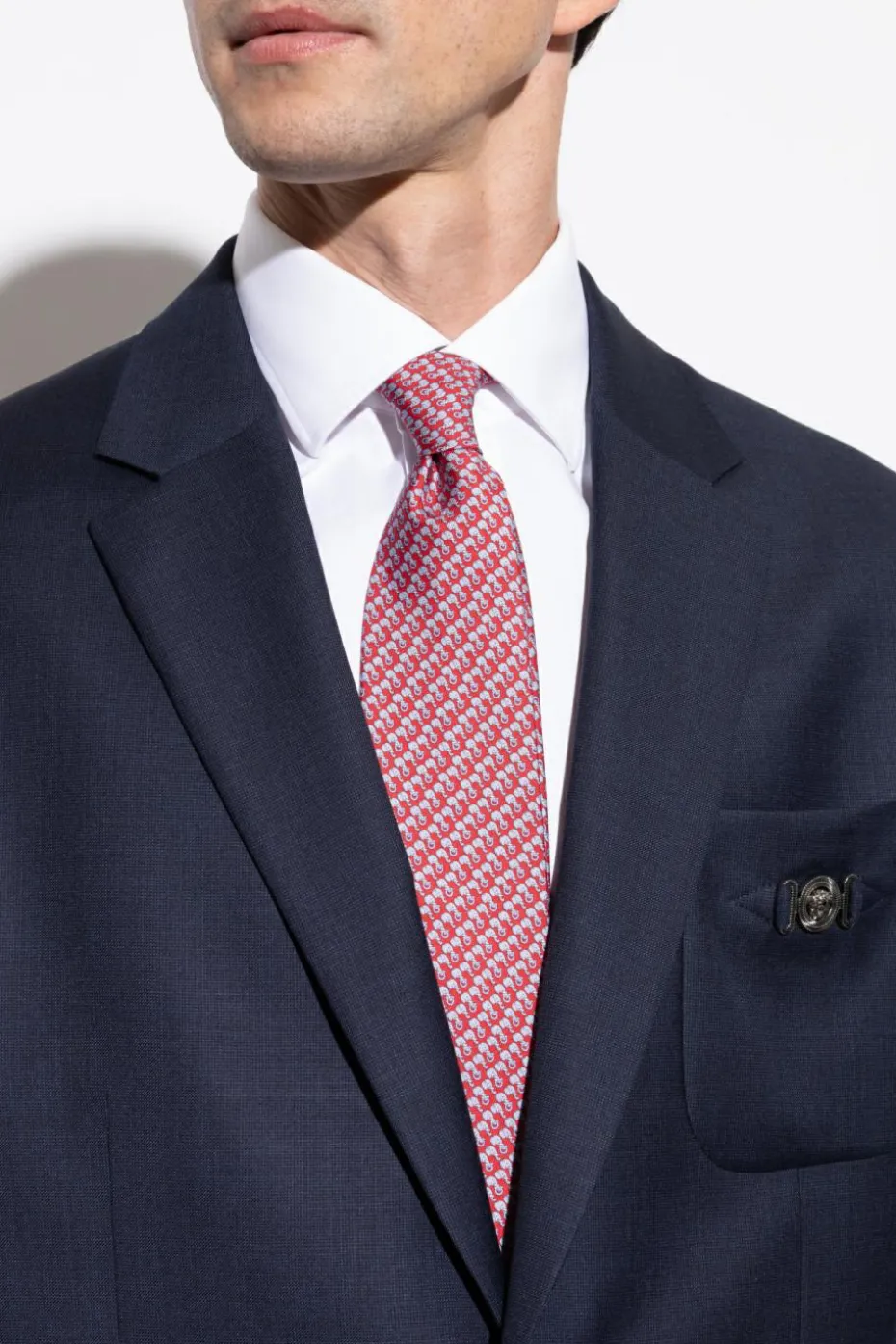 FERRAGAMO RED Silk tie