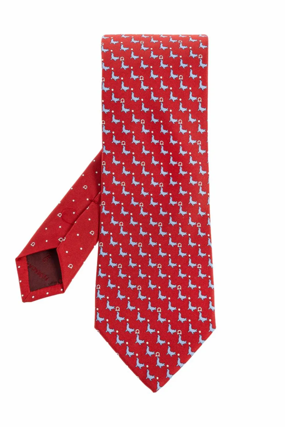 FERRAGAMO RED Silk tie