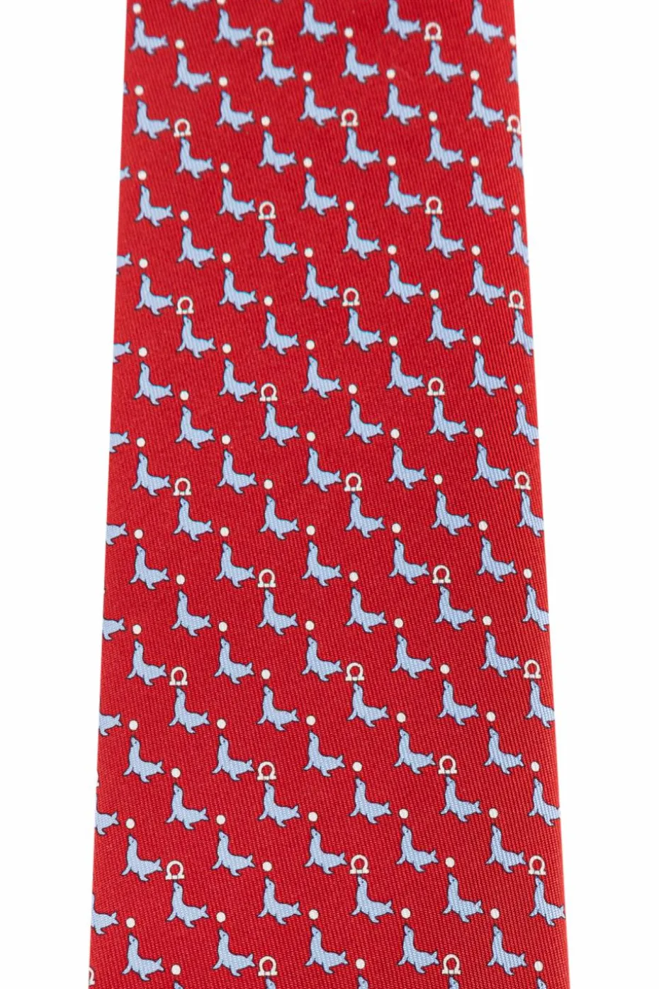 FERRAGAMO RED Silk tie