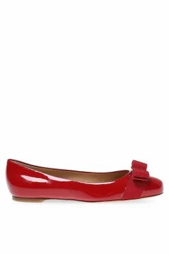 FERRAGAMO RED ‘Varina’ ballet flats