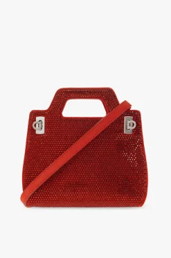 FERRAGAMO RED ‘Wanda Mini’ shoulder bag