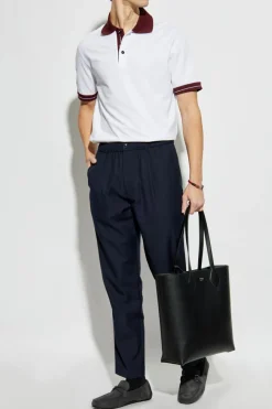 FERRAGAMO WHITE Cotton polo