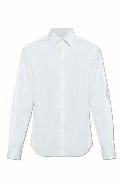 FERRAGAMO WHITE Shirt with embroidery