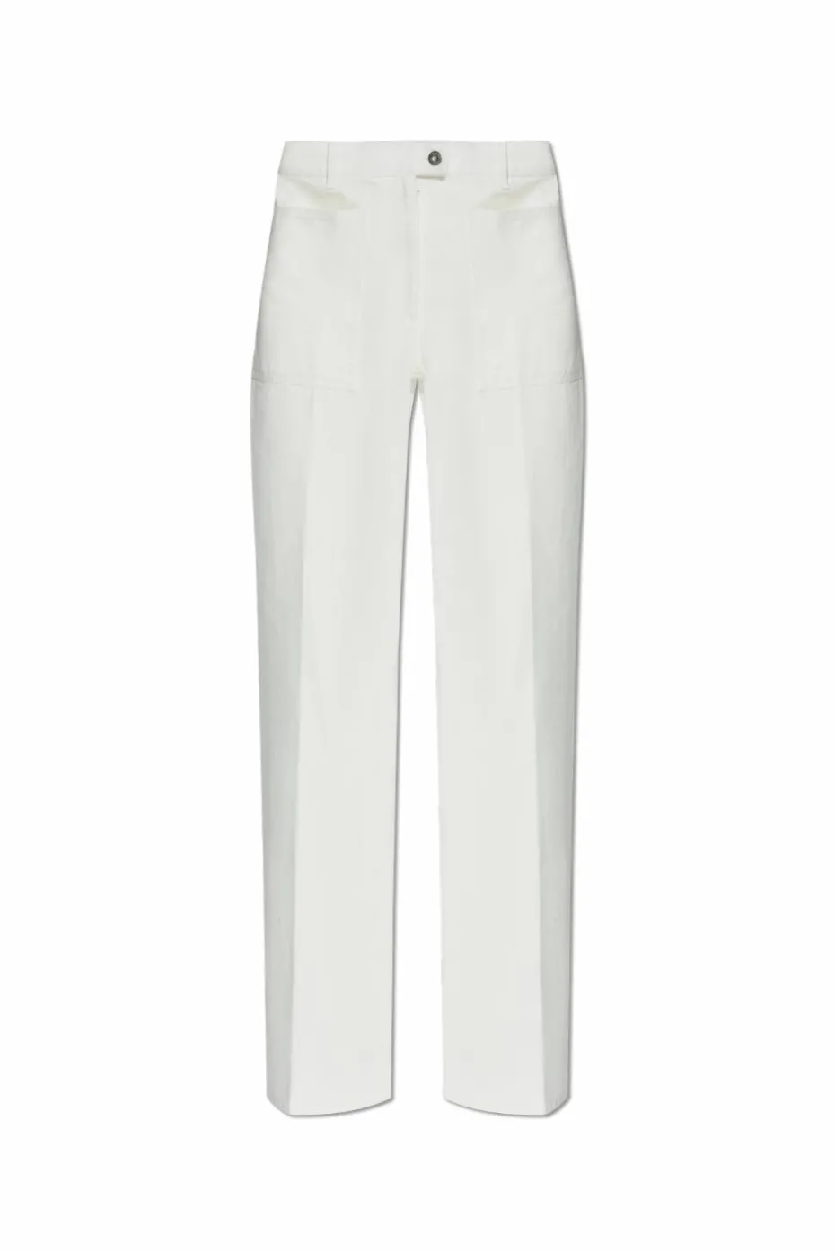 FERRAGAMO WHITE Straight-leg jeans