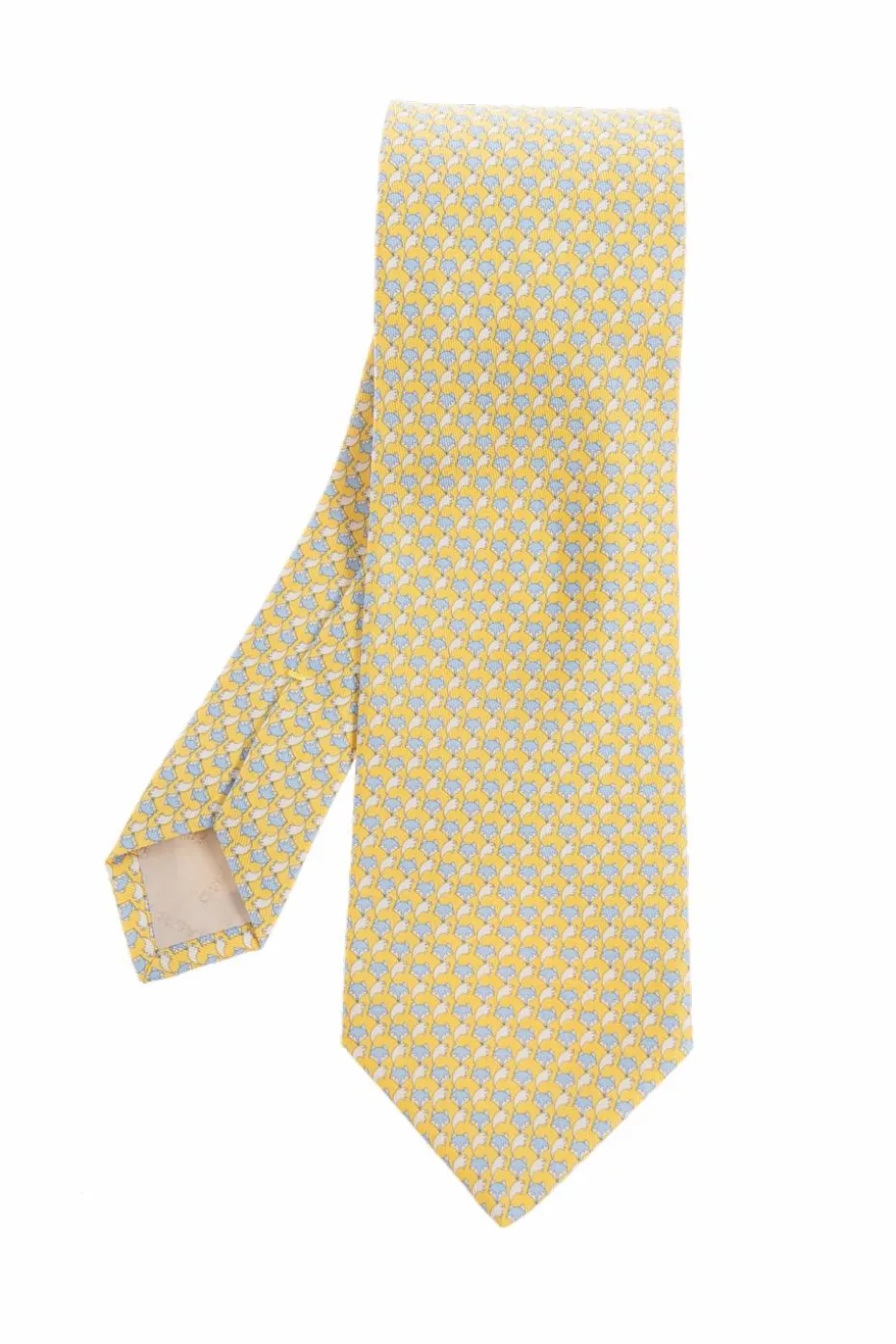 FERRAGAMO YELLOW Silk tie