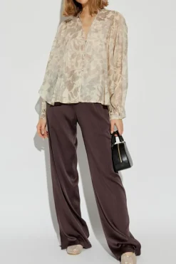 forte_forte beige Loose fit shirt