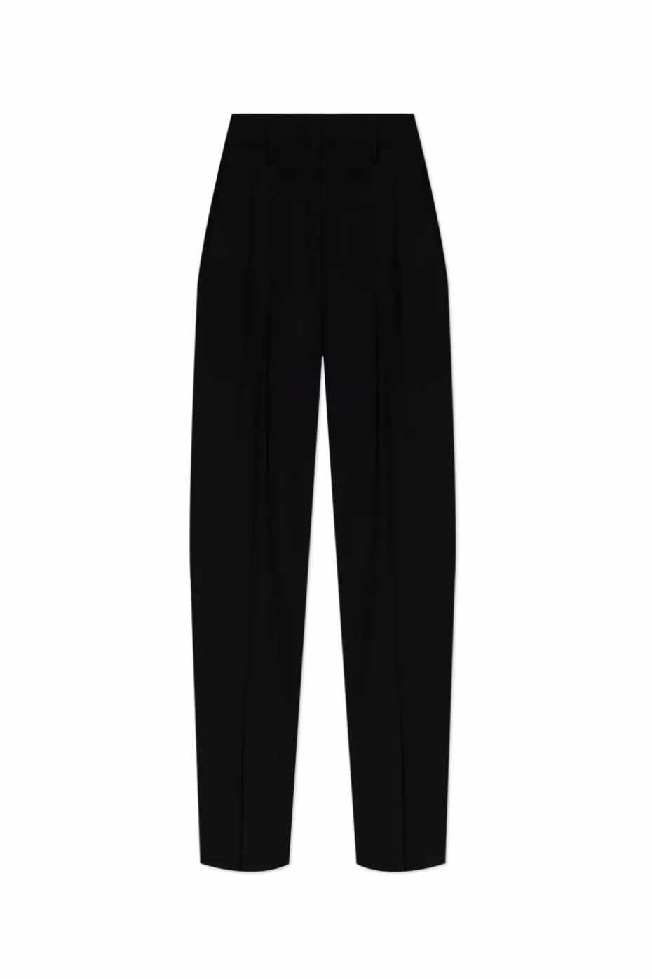 forte_forte BLACK Creased trousers ‘Vela’