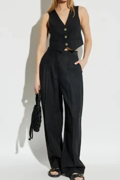 forte_forte BLACK Vest with pockets