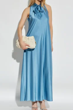 forte_forte BLUE Silk dress