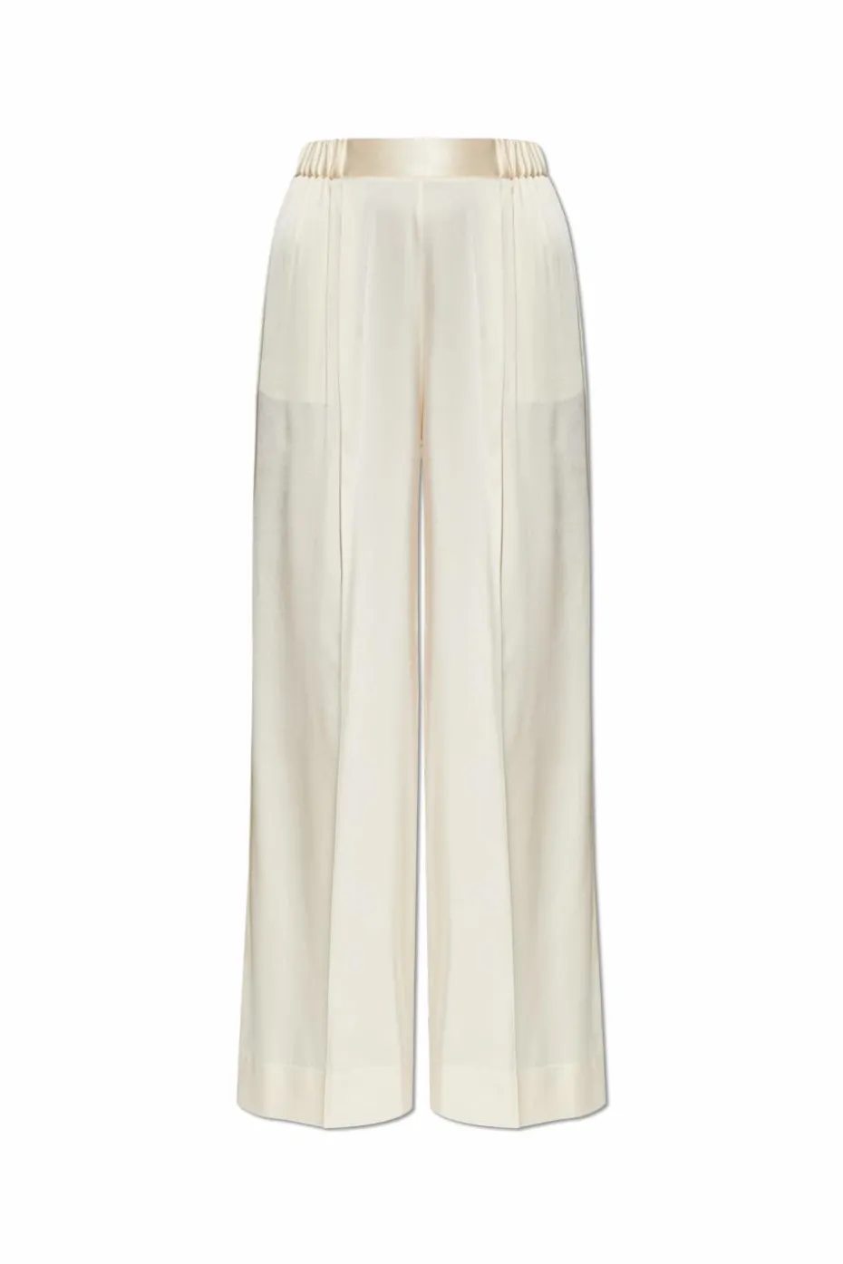 forte_forte cream Silk trousers