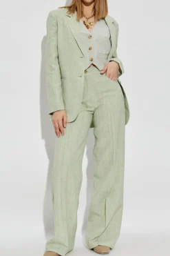 forte_forte GREEN Creased pants