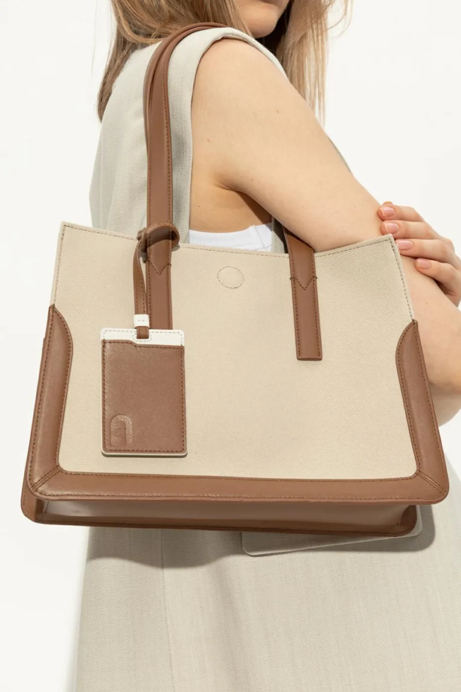 Furla beige Bag Baia Medium type shopper