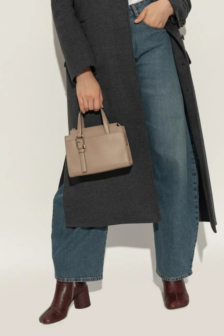 Furla beige Handbag `Nuvola Small`