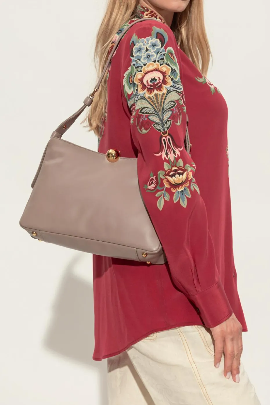 Furla beige Shoulder bag `Sfera Soft Medium`