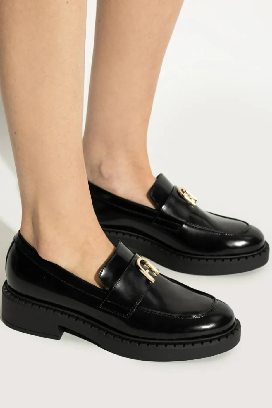 Furla BLACK "New Legacy" loafers