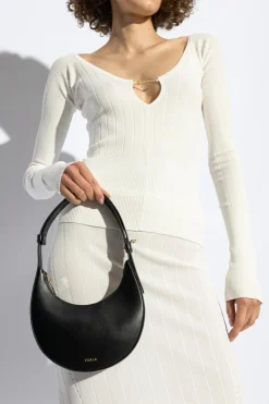 Furla BLACK Shoulder Bag 'Delizia Mini'