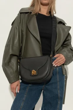 Furla BLACK Shoulder bag `Lotus Small`