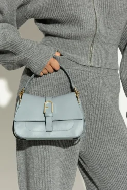 Furla BLUE Handbag `Flow Mini`
