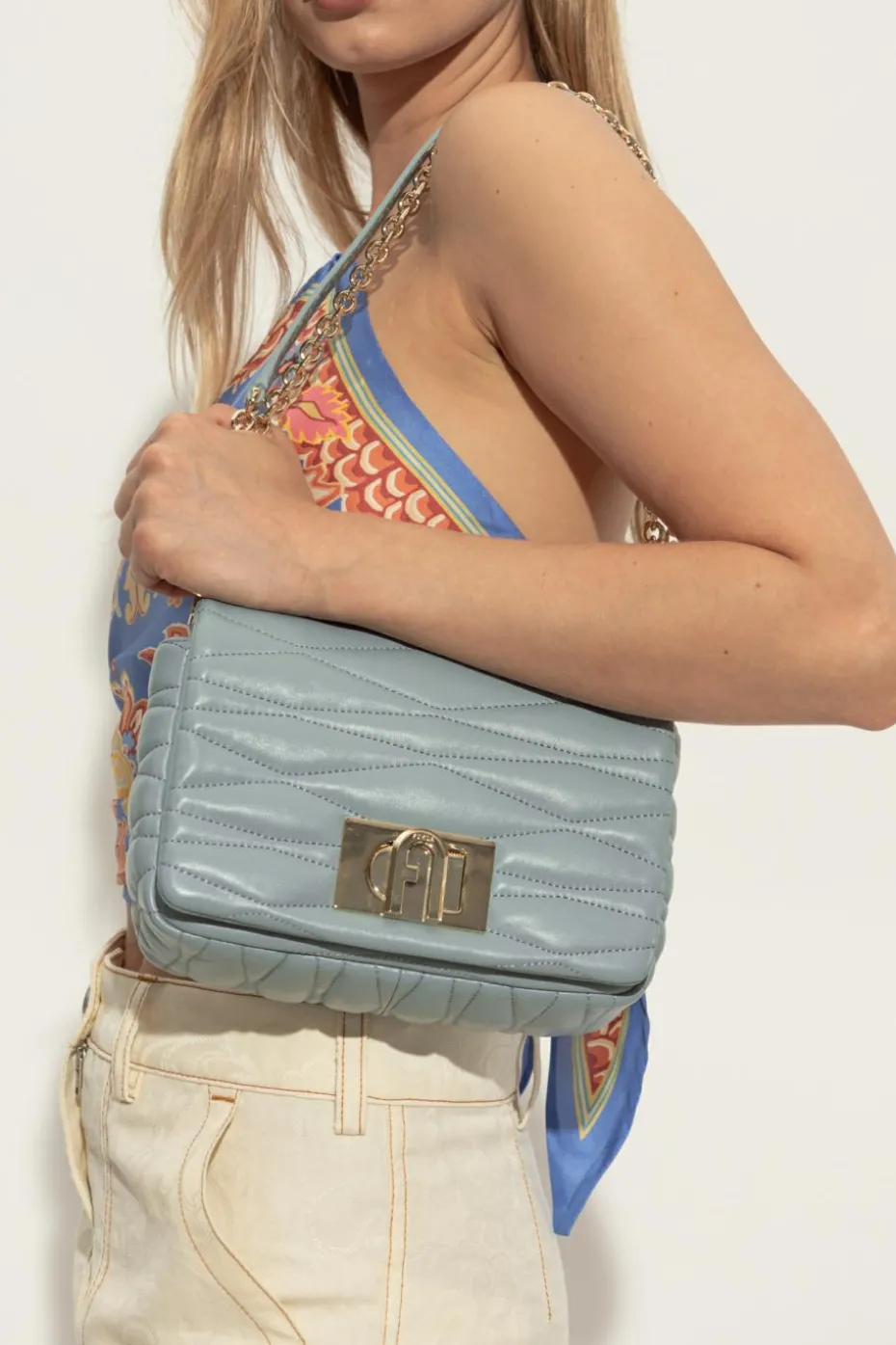 Furla BLUE Shoulder bag `1927 Small`