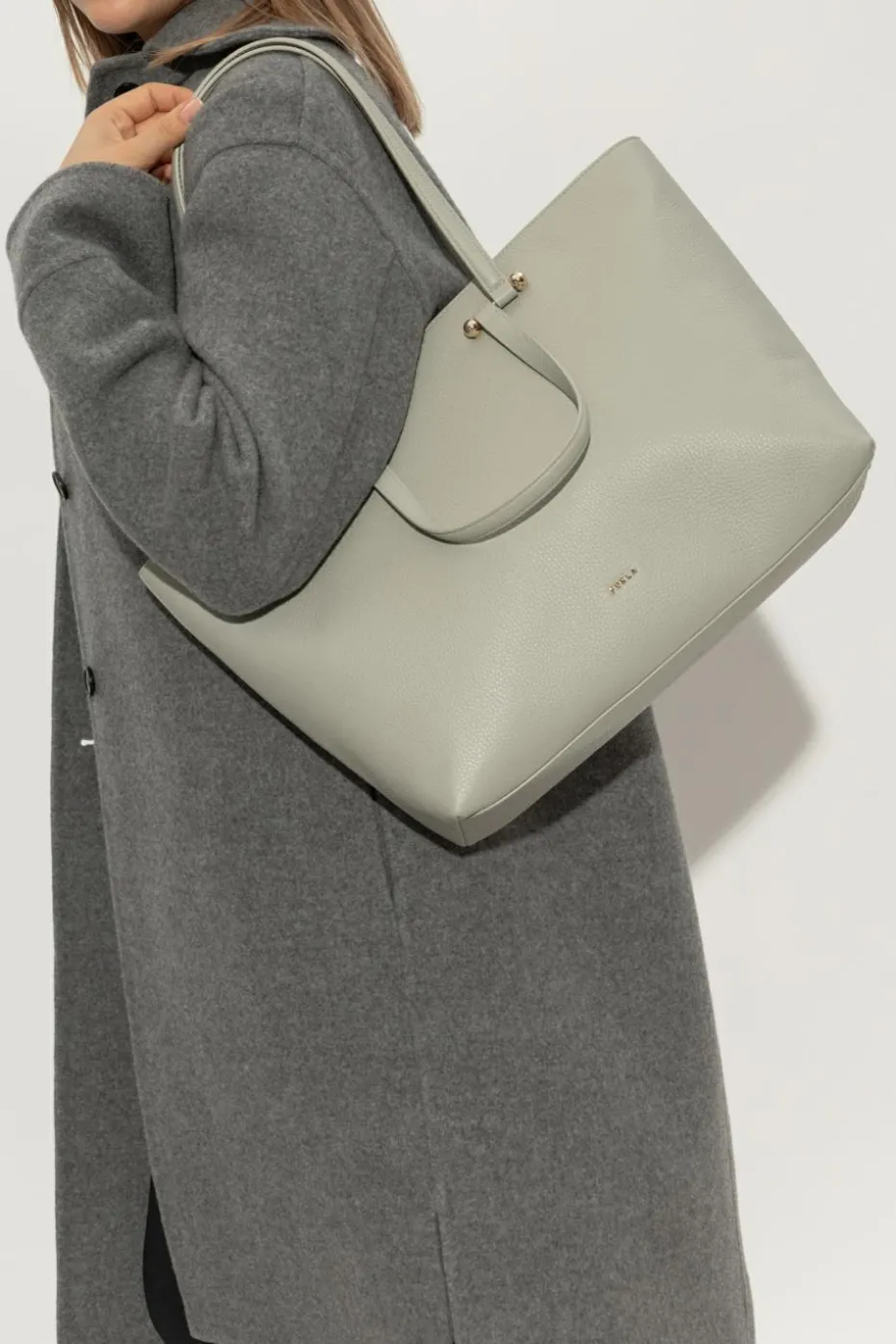 Furla GREEN "Duetto Large" shopper bag