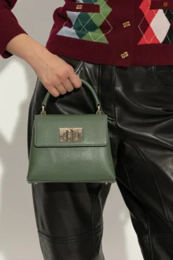 Furla GREEN Handbag `1927 Mini`