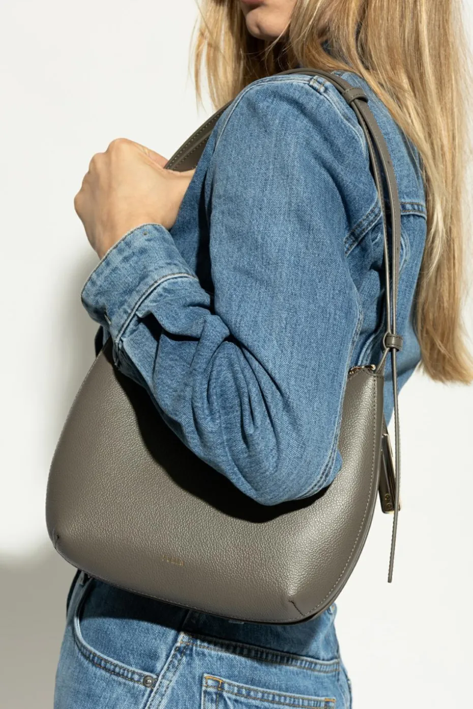 Furla GREEN Shoulder bag `Goccia Small`