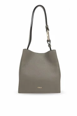 Furla GREY Nuvola Mini bucket shoulder bag