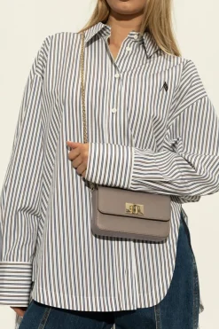 Furla GREY Shoulder bag `1927 Mini`