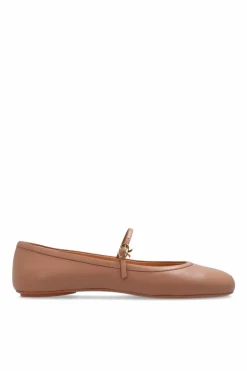 Gianvito Rossi beige Ballet Flats Carla