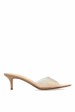 Gianvito Rossi beige Heeled mules "Elle"