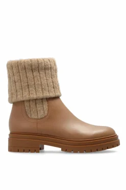 Gianvito Rossi beige Leather Chelsea boots āTenneyā