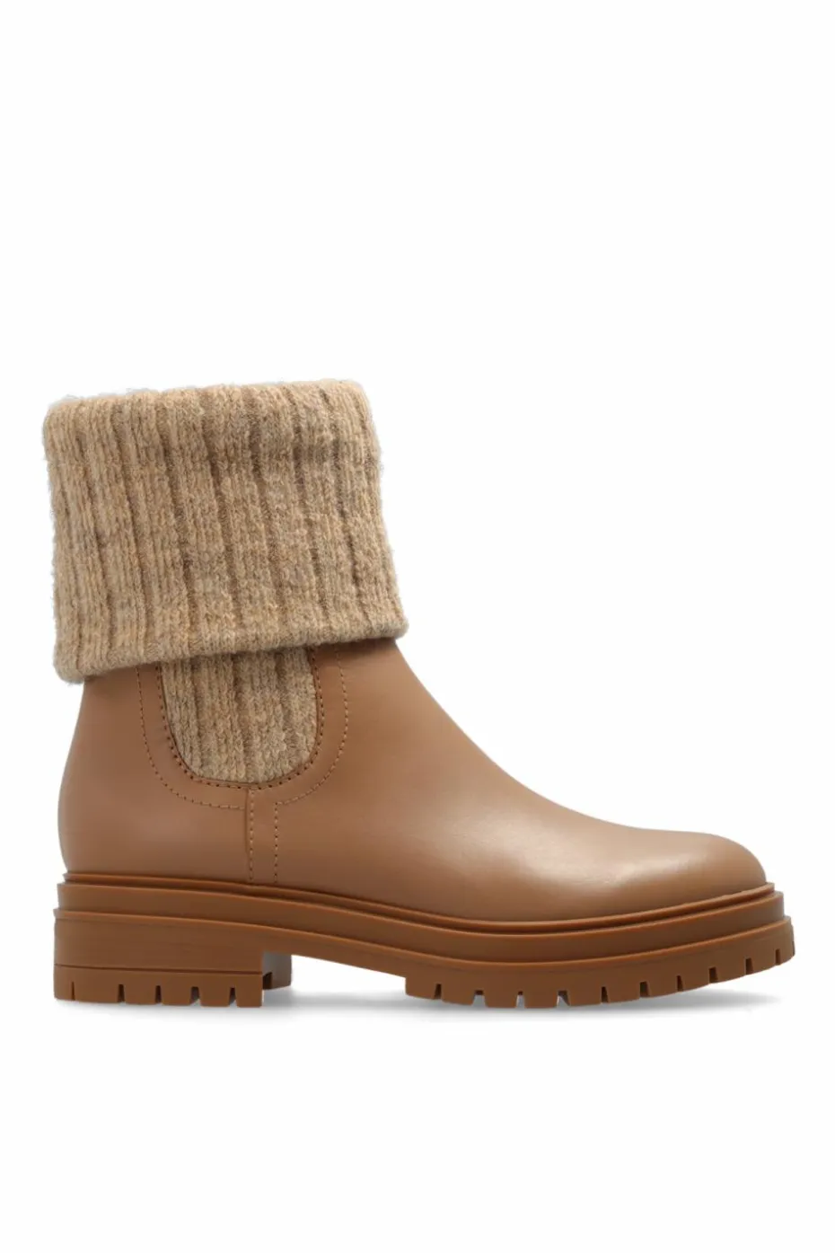Gianvito Rossi beige Leather Chelsea boots ‘Tenney’