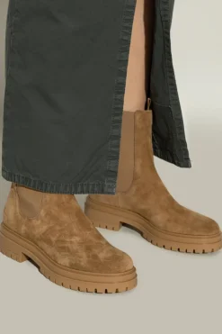 Gianvito Rossi beige Suede chelsea boots