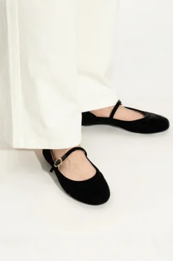 Gianvito Rossi BLACK Ballerinas Carla