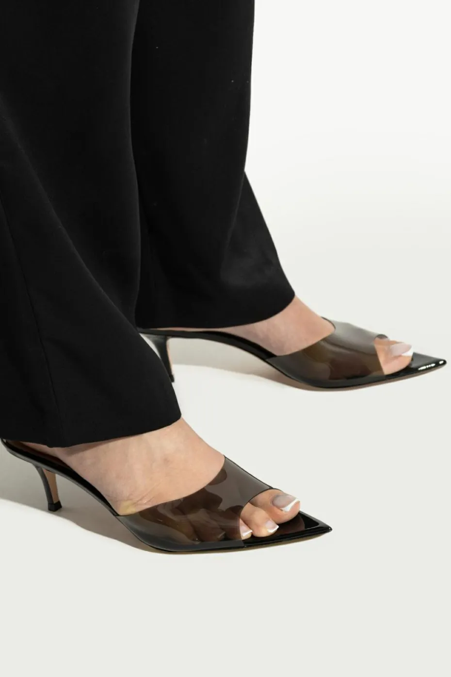 Gianvito Rossi BLACK Heeled mules `Elle`