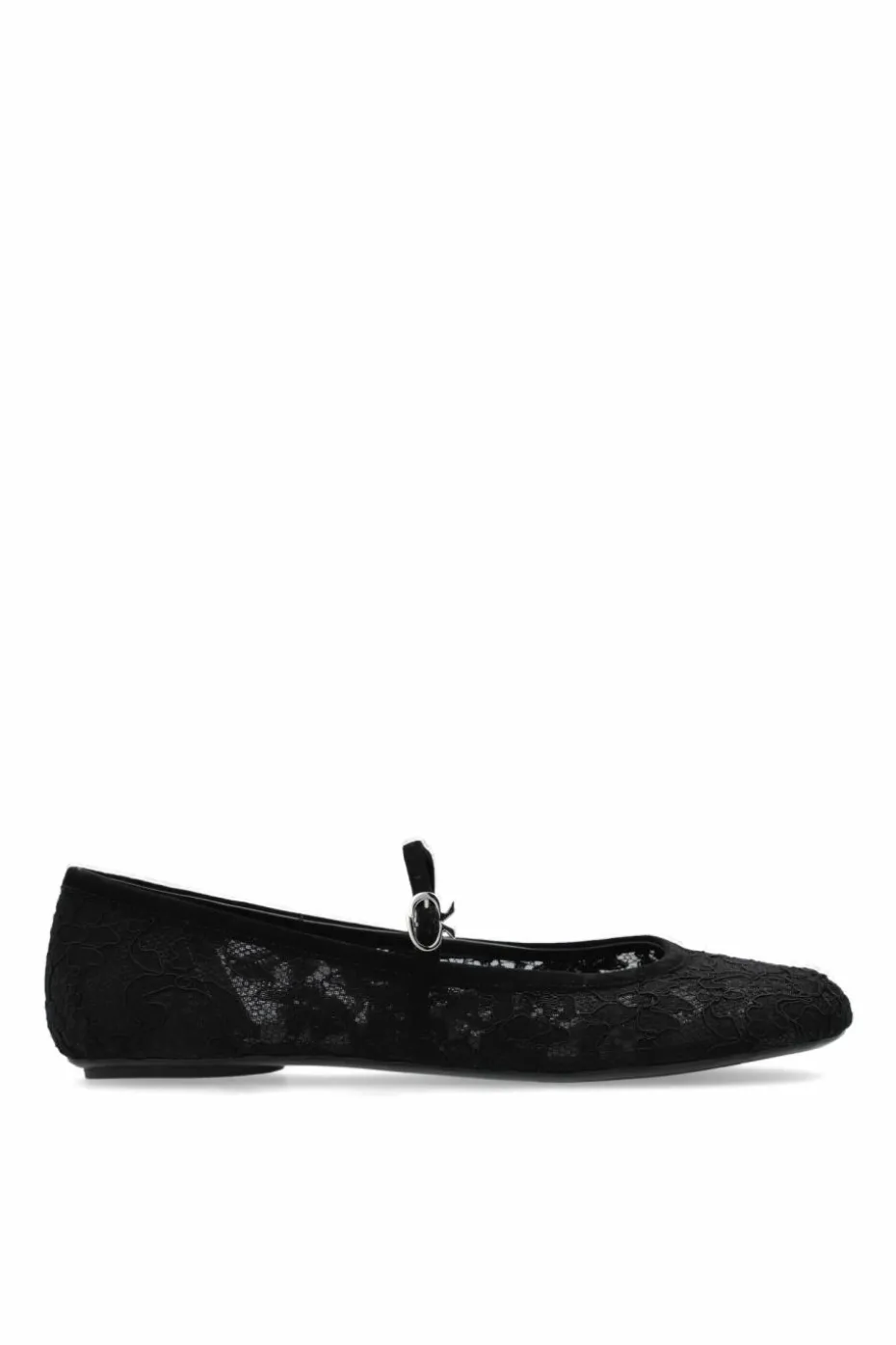 Gianvito Rossi BLACK Lace ballet flats Claudia