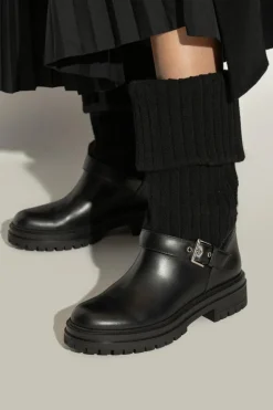 Gianvito Rossi BLACK Leather boots ‘Thurso’